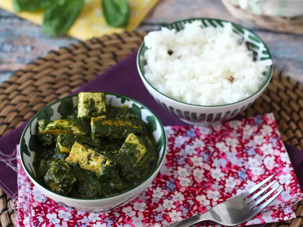 Palak tofu: Indiase curry met spinazie en tofu - foto 2