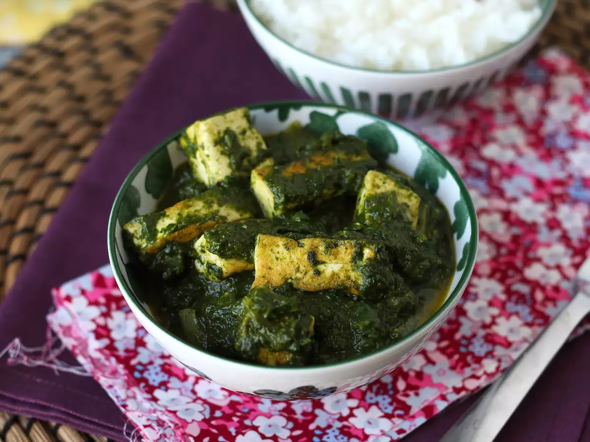 Palak tofu: Indiase curry met spinazie en tofu - foto 3