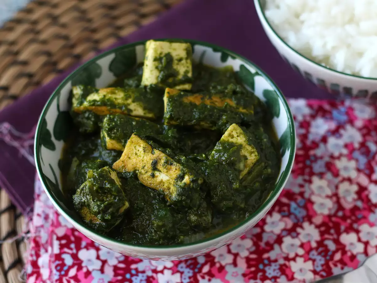 Palak tofu: Indiase curry met spinazie en tofu - foto 4