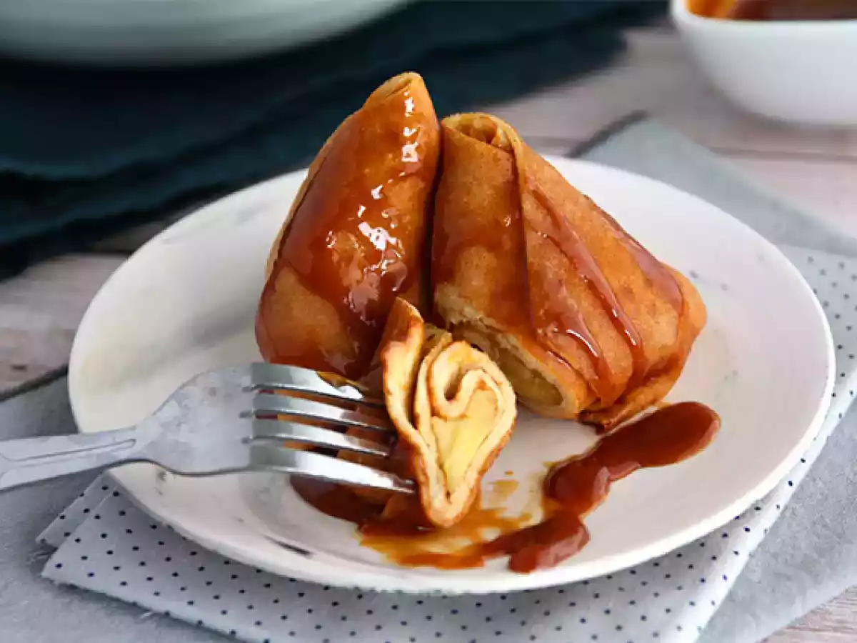 Pannenkoek Samoussas met gekarameliseerde appels - foto 3