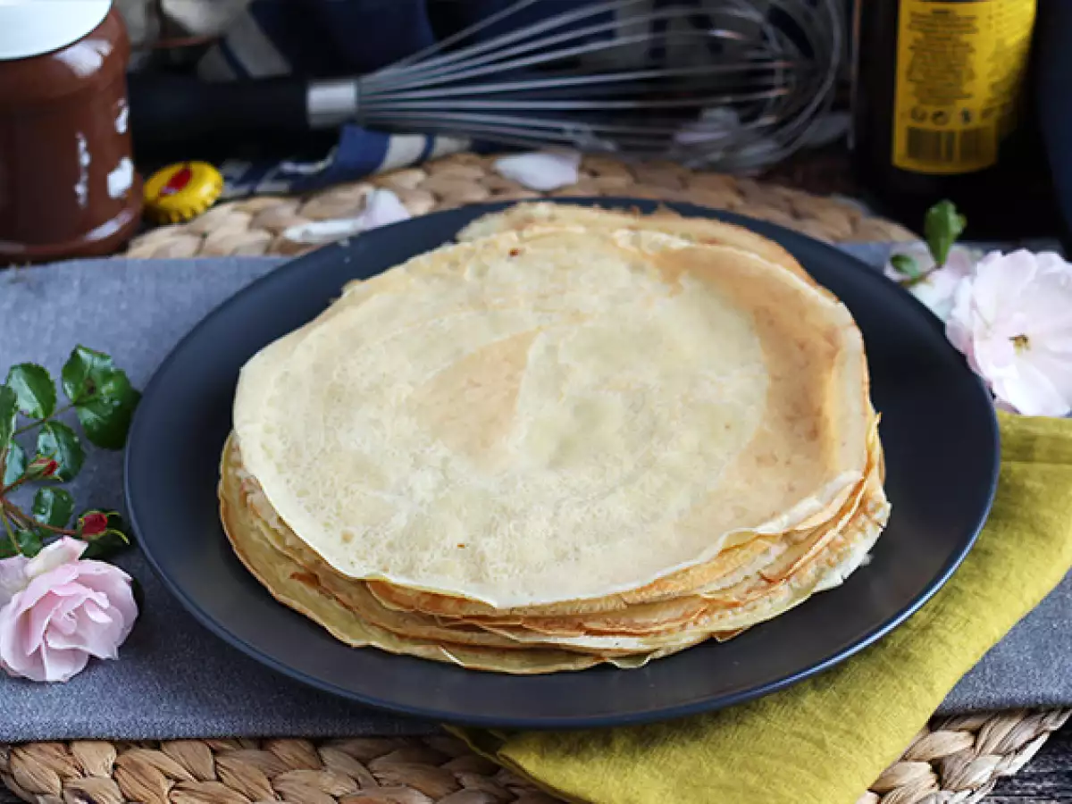 Pannenkoekenbeslag met blond bier