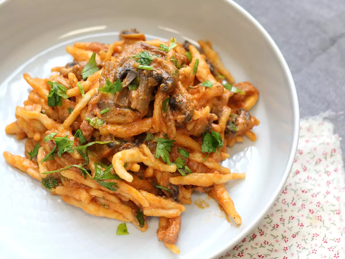 Pasta alla boscaiola, het ideale hoofdgerecht voor de herfst en winter - foto 2