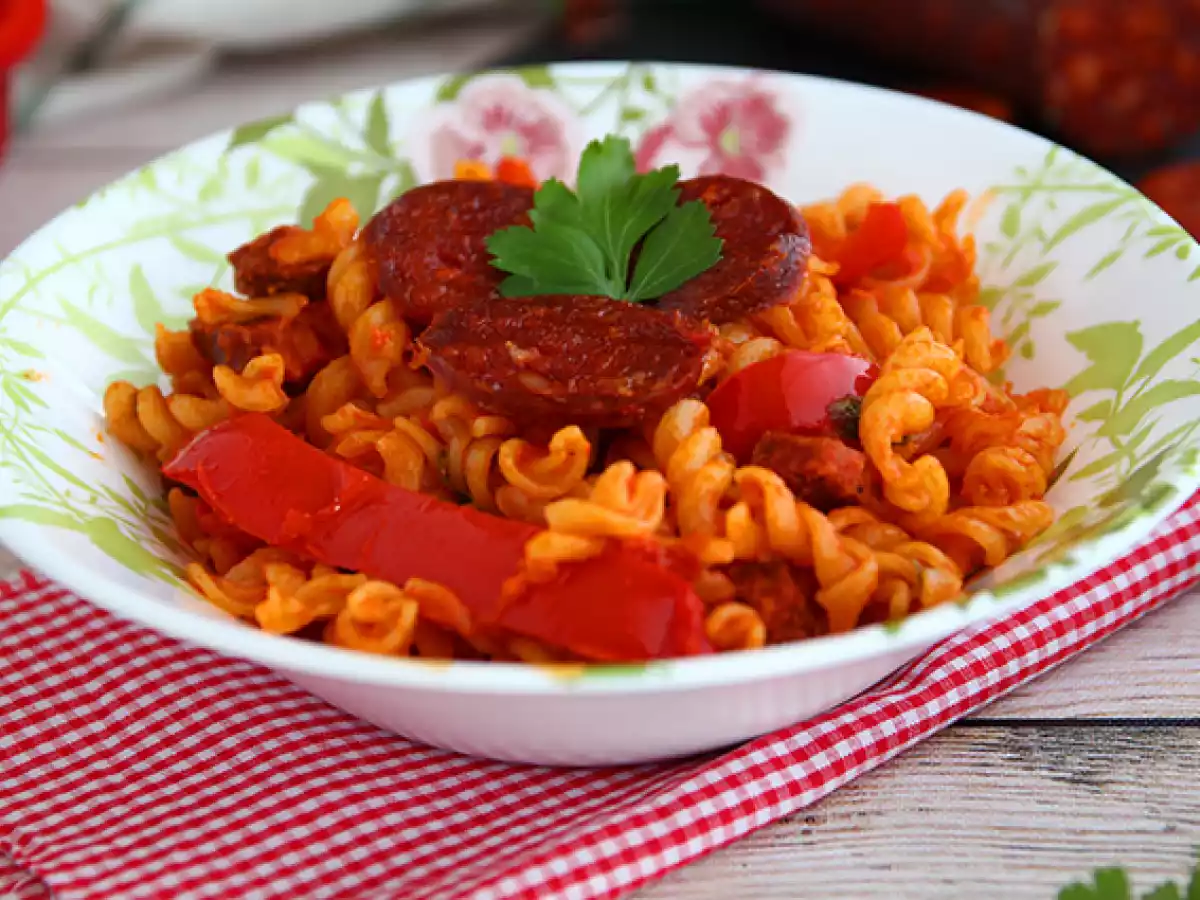 Pasta met chorizo - foto 5