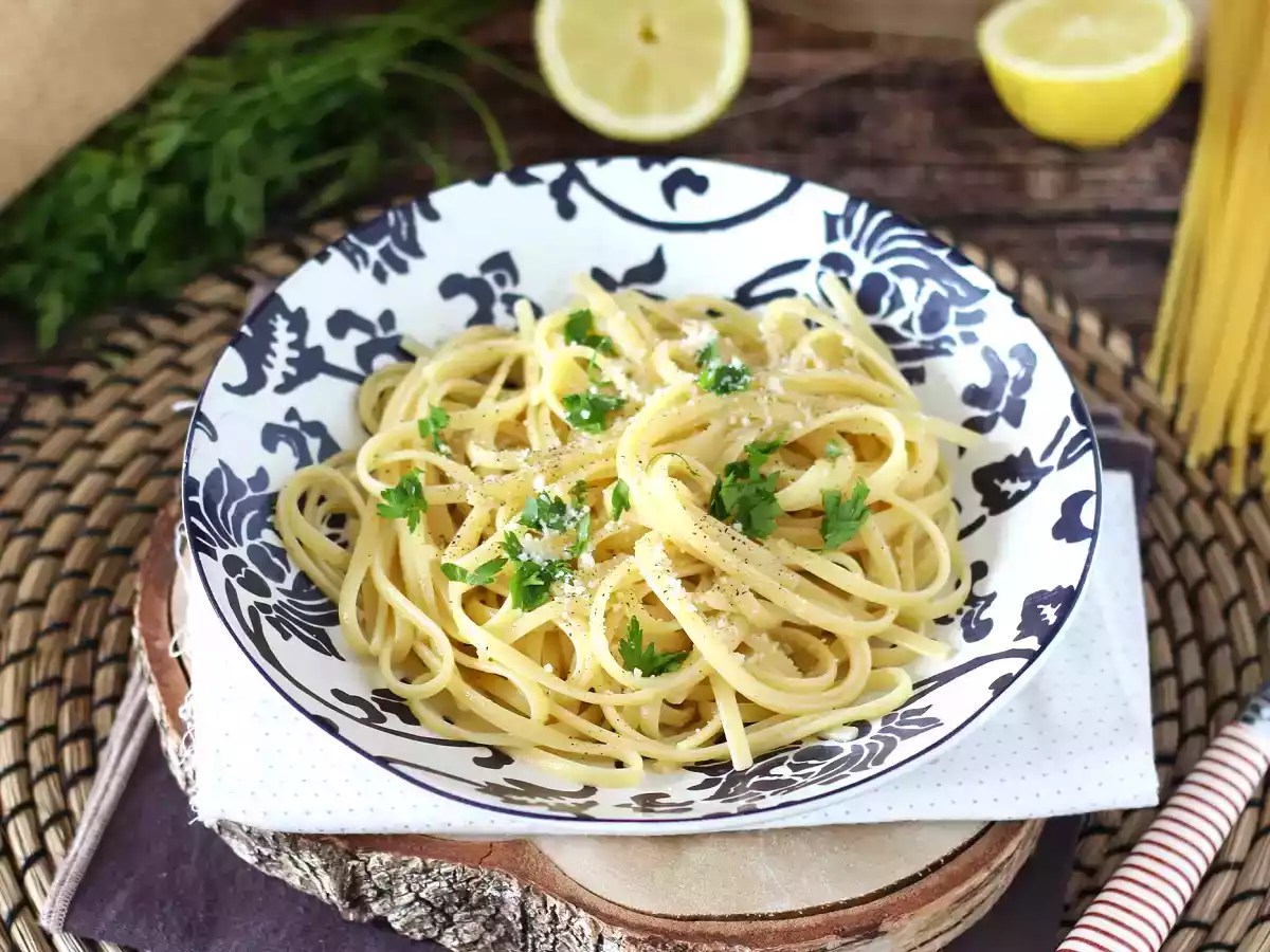 Pasta met citroen - Pasta al limone (je toekomstige favoriet!)