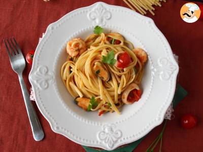 Pasta met diepgevroren zeevruchten, de smakelijke en zeer snelle eerste gang - foto 5