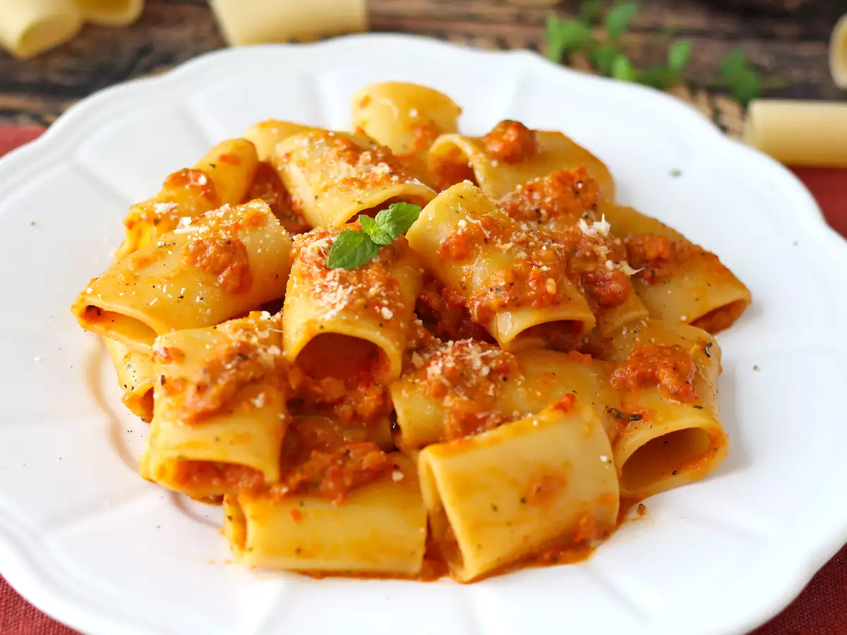Pasta met paprika en munt: romig en geurig - foto 2