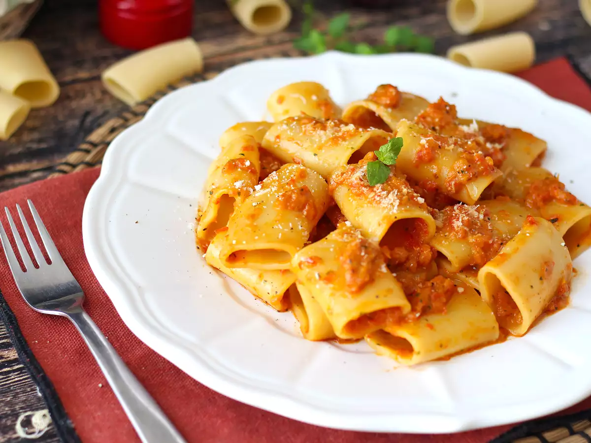 Pasta met paprika en munt: romig en geurig - foto 7