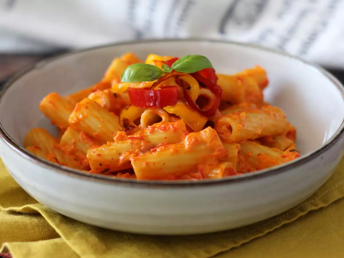 Pasta met paprika en Philadelphia: romig, snel en smaakvol - foto 4
