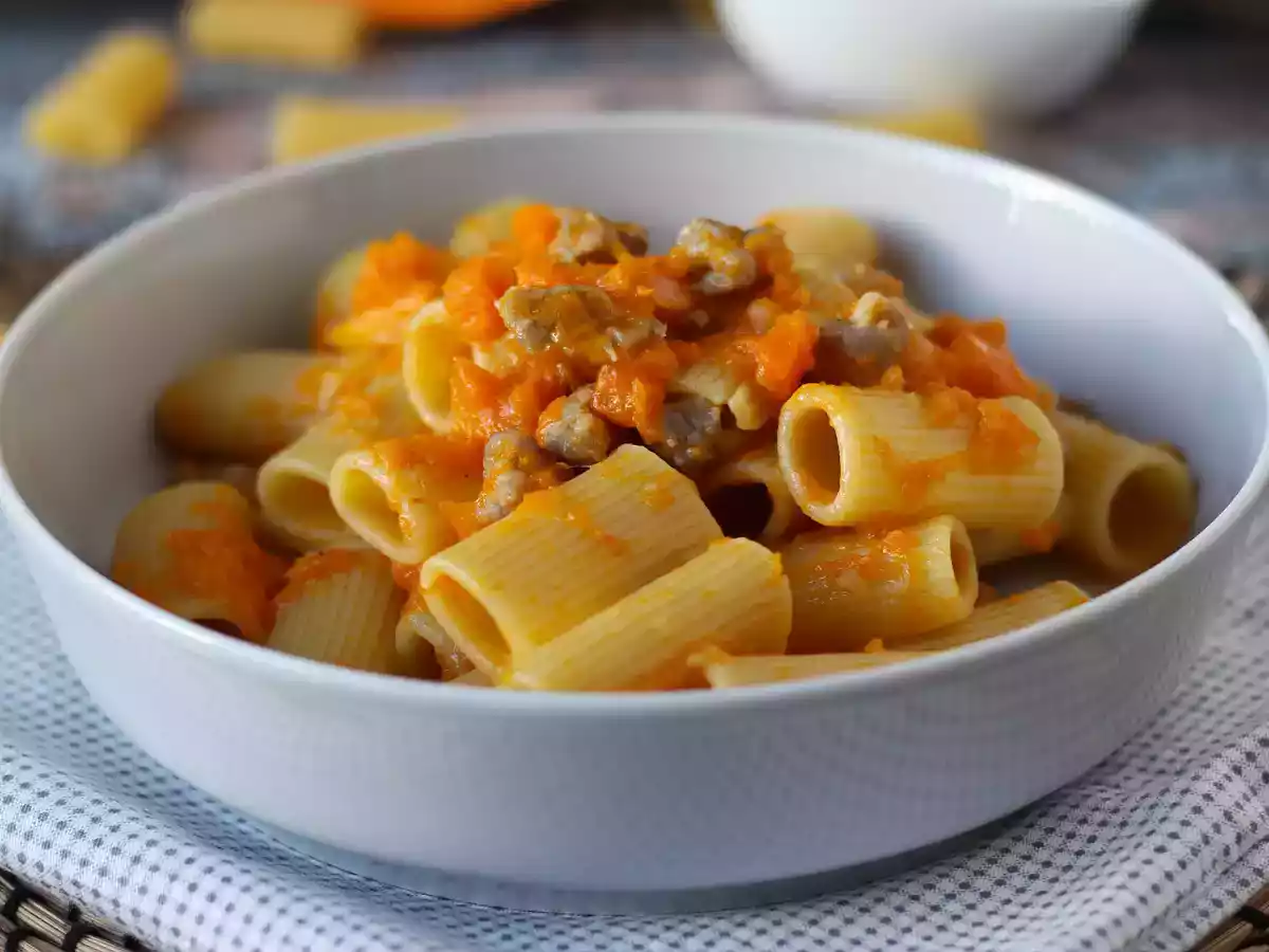 Pasta met pompoen en worst - foto 7