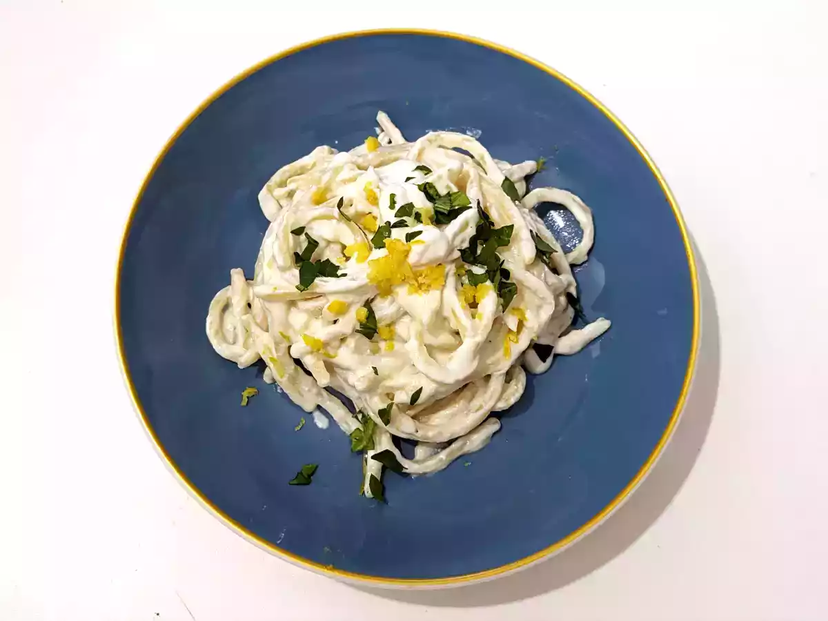 Pasta met ricotta en citroen, een delicaat voorgerecht dat heel gemakkelijk te bereiden is! - foto 2