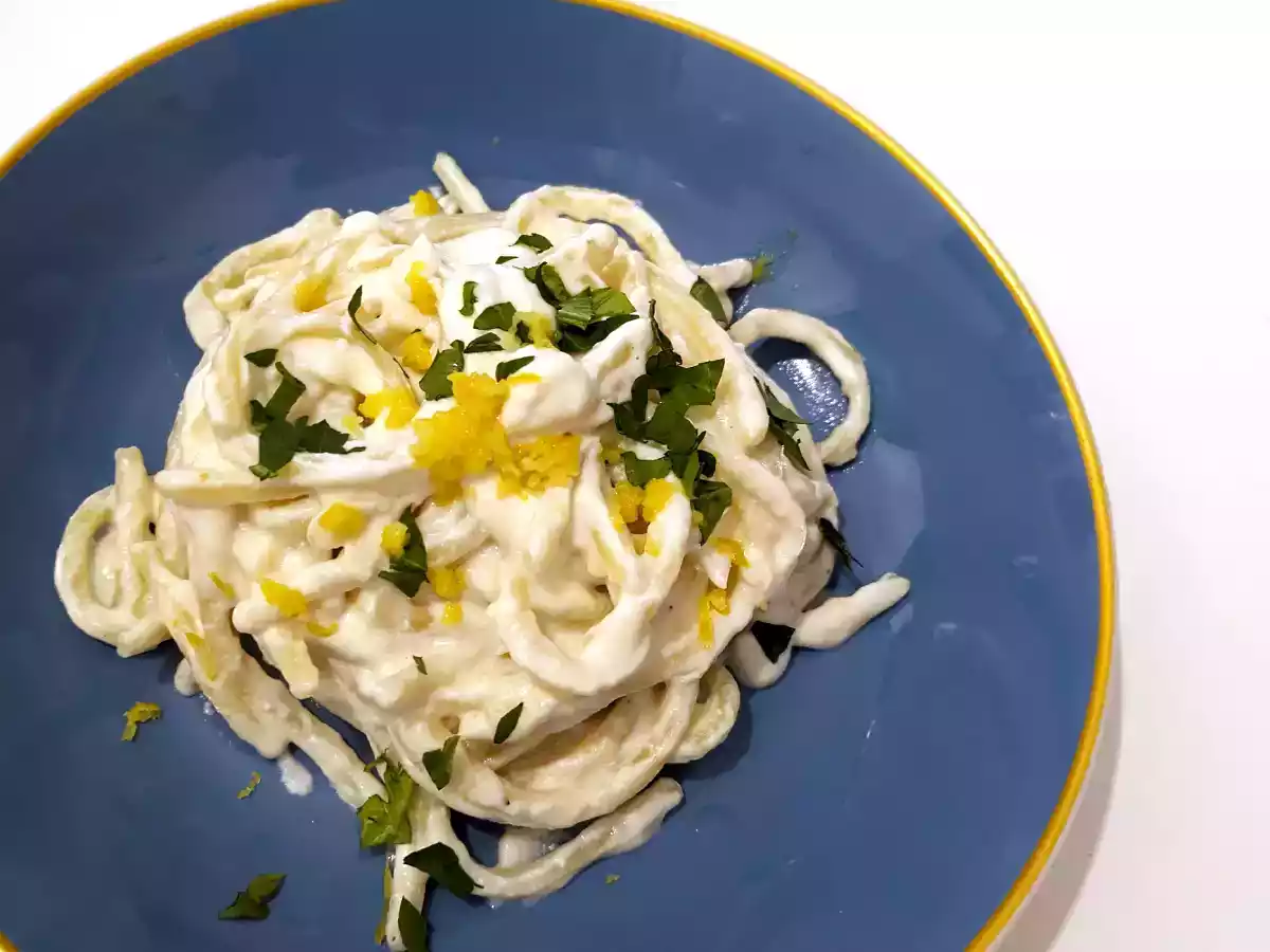 Pasta met ricotta en citroen, een delicaat voorgerecht dat heel gemakkelijk te bereiden is! - foto 5
