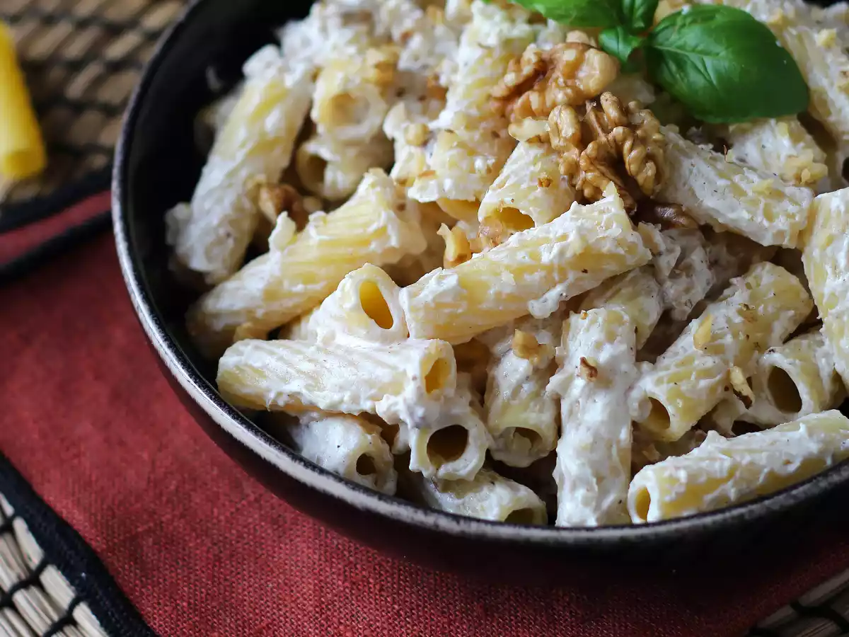 Pasta met ricotta en walnoten: romig en knapperig - foto 4