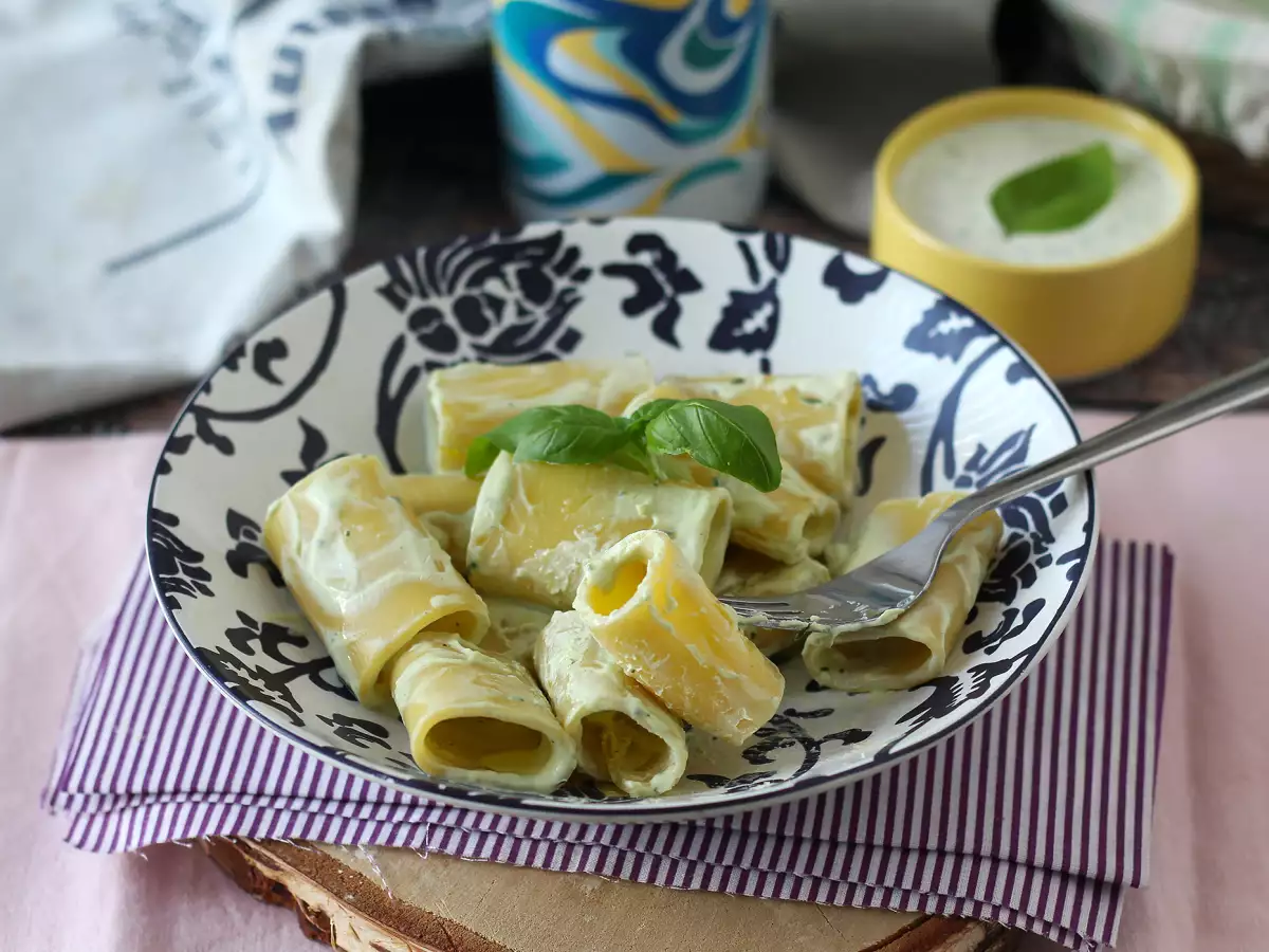 Pasta met ricottacrème en basilicum - foto 2