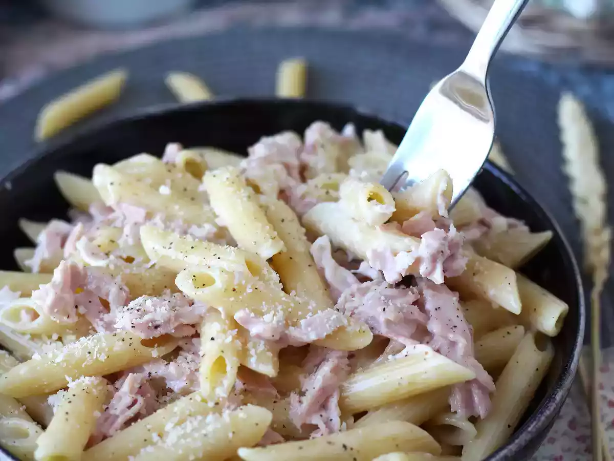 Pasta met room en ham: romig, snel en onweerstaanbaar!