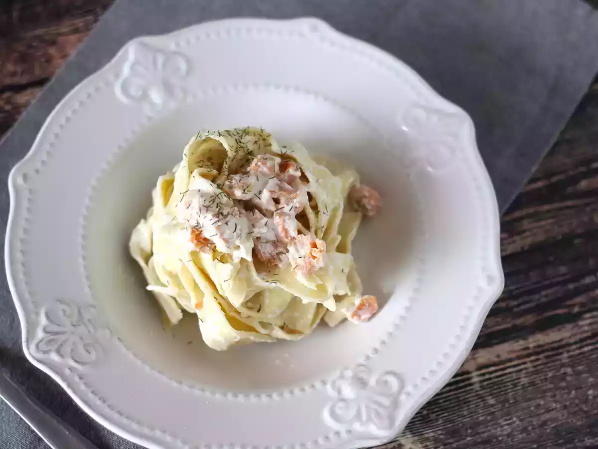 Pasta met zalm en ricotta kaas, het romige recept dat iedereen wil proberen - foto 2
