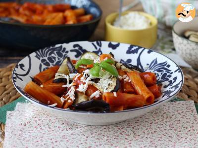 Pasta Siciliana met aubergine, de makkelijke en lichte versie - Pasta alla Norma - foto 6