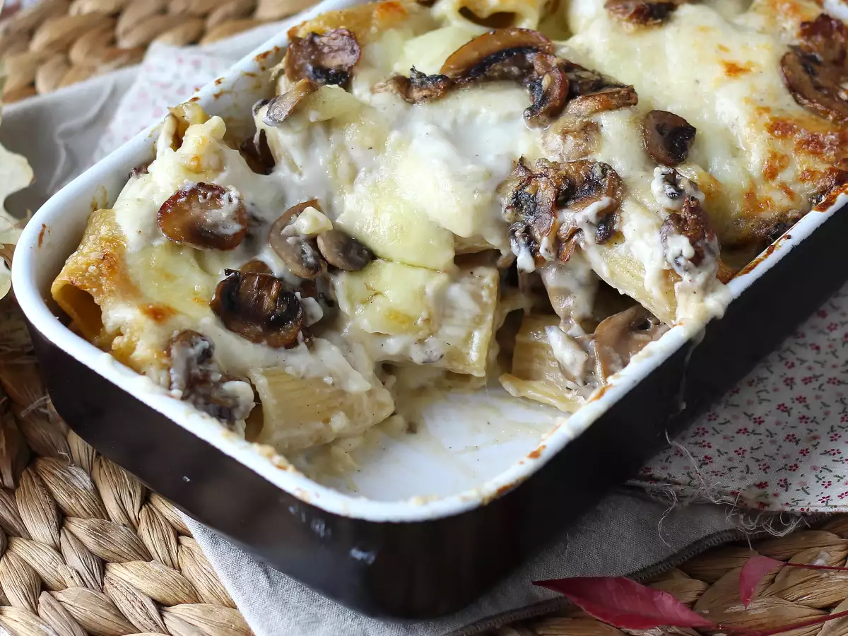 Pasta uit de oven met champignons: het perfecte romige en smeuïge recept voor de herfst - foto 3
