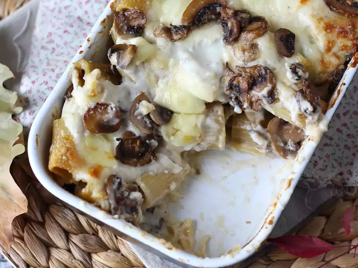 Pasta uit de oven met champignons: het perfecte romige en smeuïge recept voor de herfst - foto 5