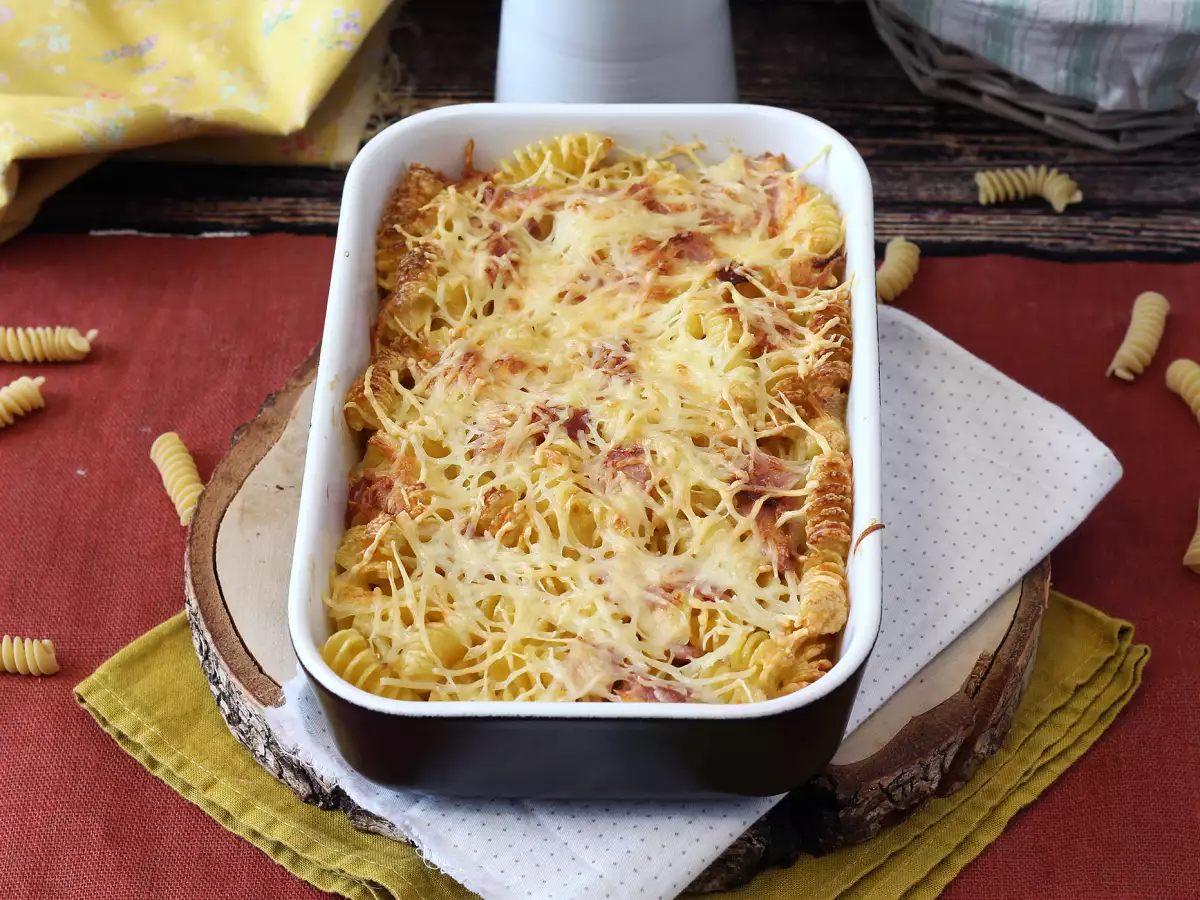 Pastagratin met ham en kaas uit de airfryer - foto 4