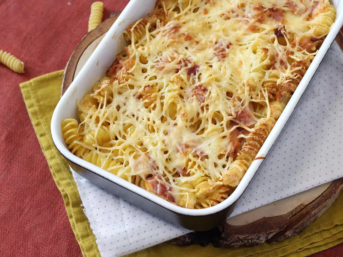 Pastagratin met ham en kaas uit de airfryer - foto 5