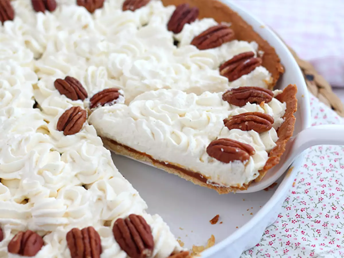Pecannotentaart met vanille en gezouten karamel - foto 2