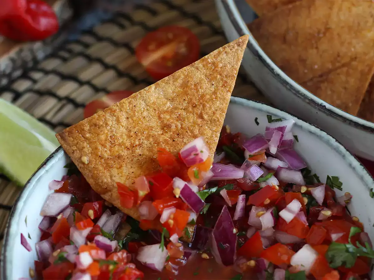 Pico de gallo met zelfgemaakte tortillachips - foto 4