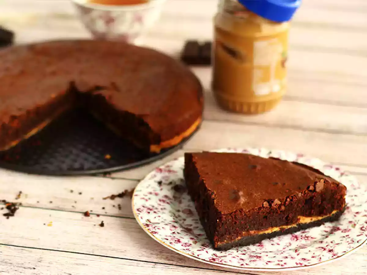Pindakaas en Oreo koekjes brownie - foto 2