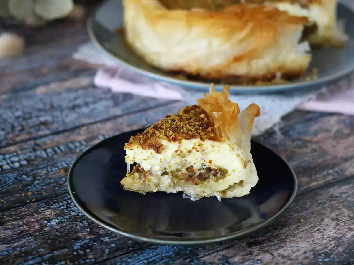 Pistache-cheesecake in baklavastijl: knapperig en smeuïg - foto 2