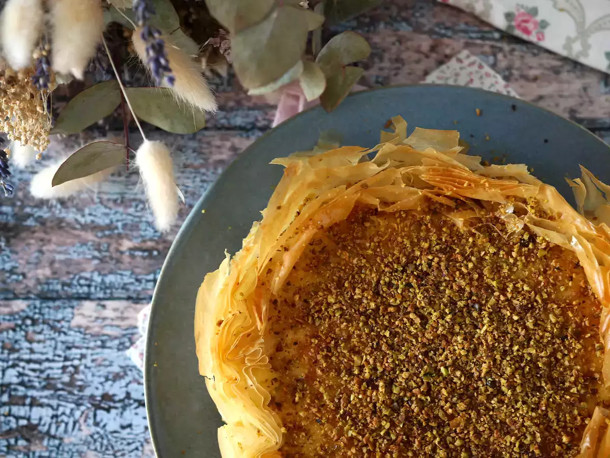 Pistache-cheesecake in baklavastijl: knapperig en smeuïg - foto 4