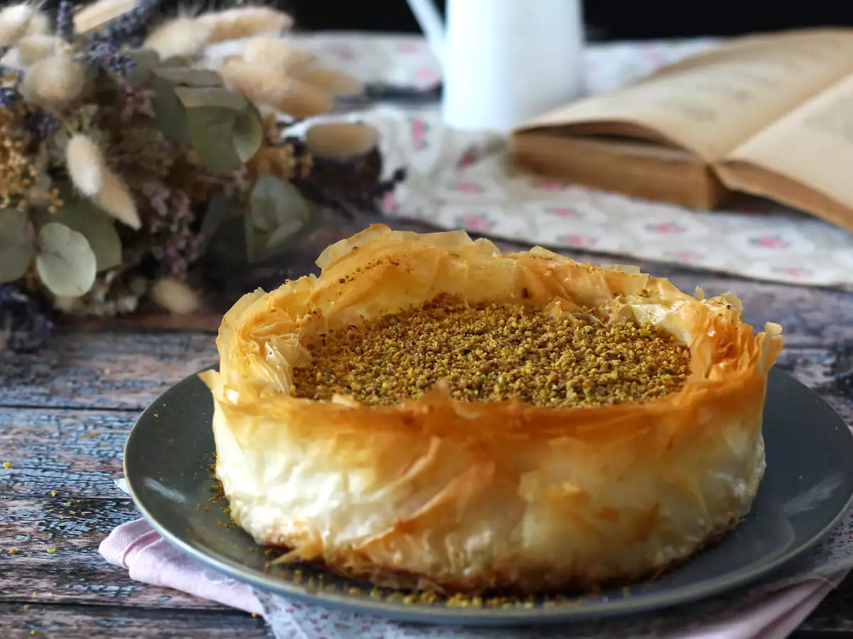Pistache-cheesecake in baklavastijl: knapperig en smeuïg - foto 5