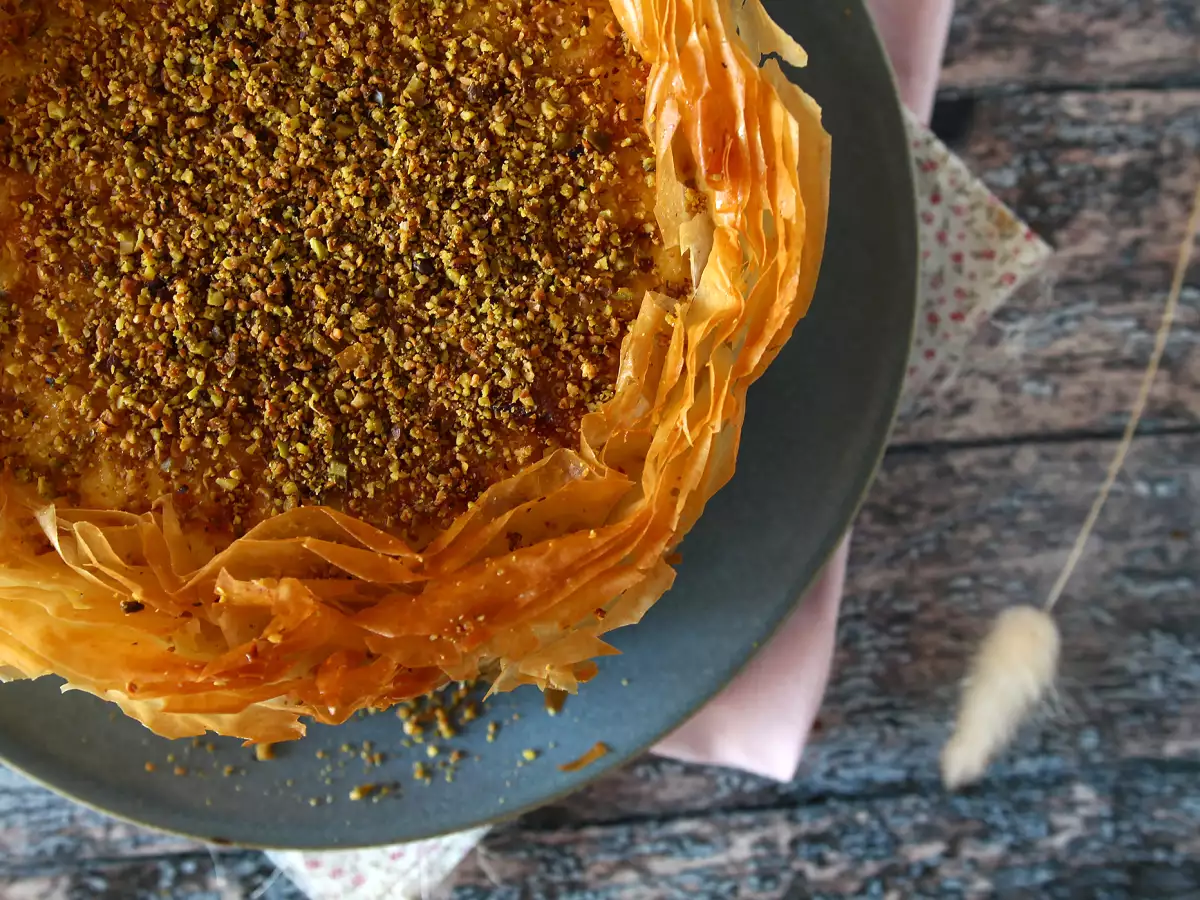 Pistache-cheesecake in baklavastijl: knapperig en smeuïg - foto 7