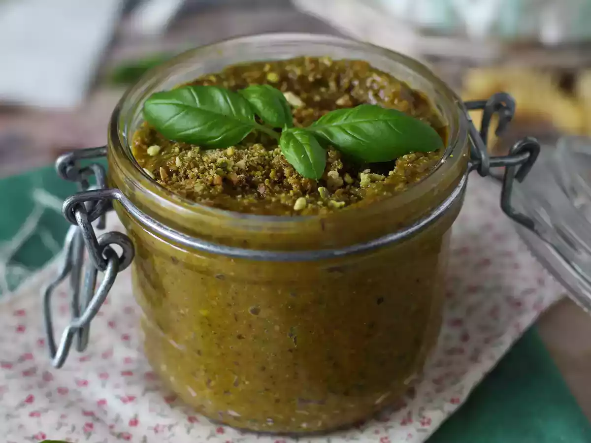 Pistachepesto, een makkelijke en lekkere saus - foto 5