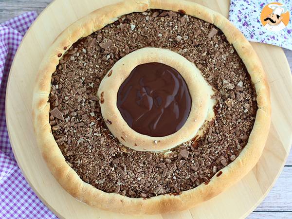 Pizza met Kit Kat en Danette Chocolade Yoghurt - foto 3