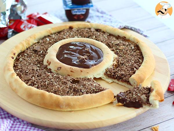 Pizza met Kit Kat en Danette Chocolade Yoghurt - foto 4