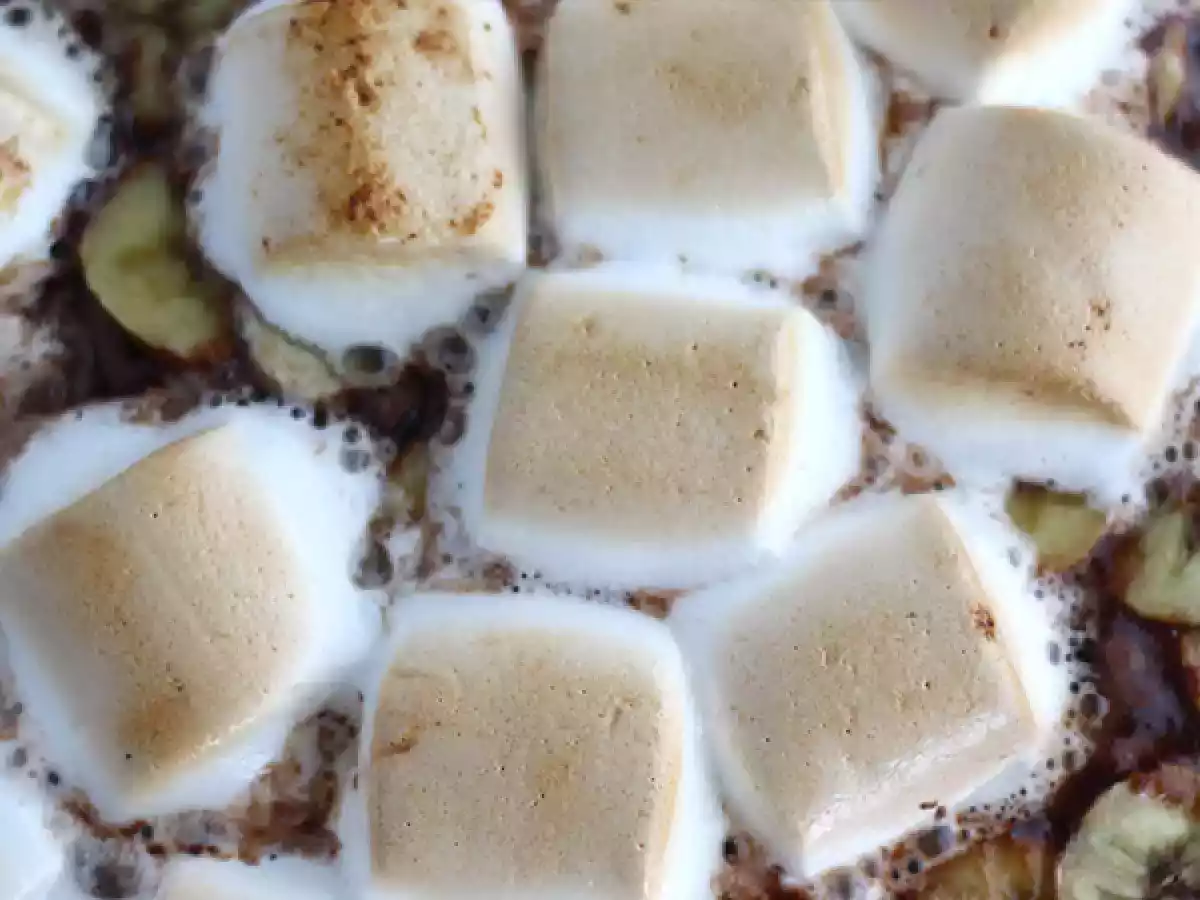 Pizza met zoete banaan en chocolade - foto 2