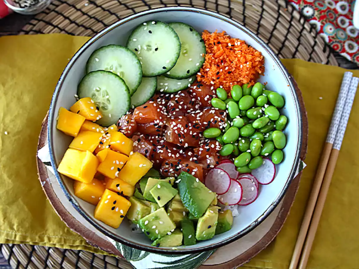 Poké bowl met zalm - foto 2
