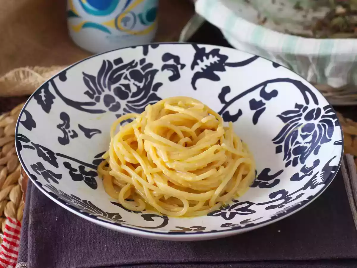 Pompoen- en ricottasaus, perfect met pasta of gevuld in ravioli!