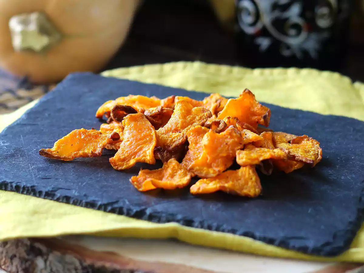 Pompoenchips in airfryer: licht en lekker - foto 2