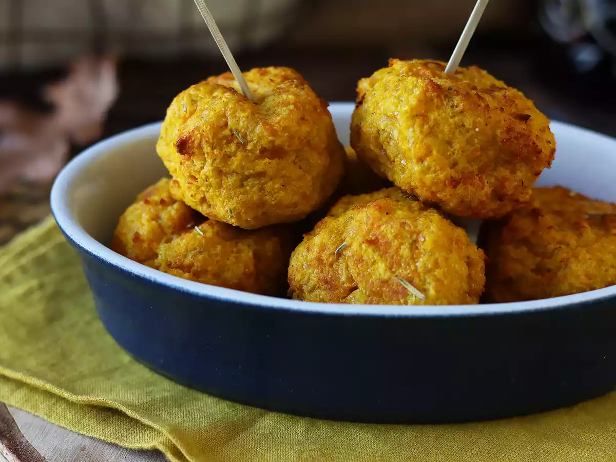 Pompoengehaktballetjes in airfryer