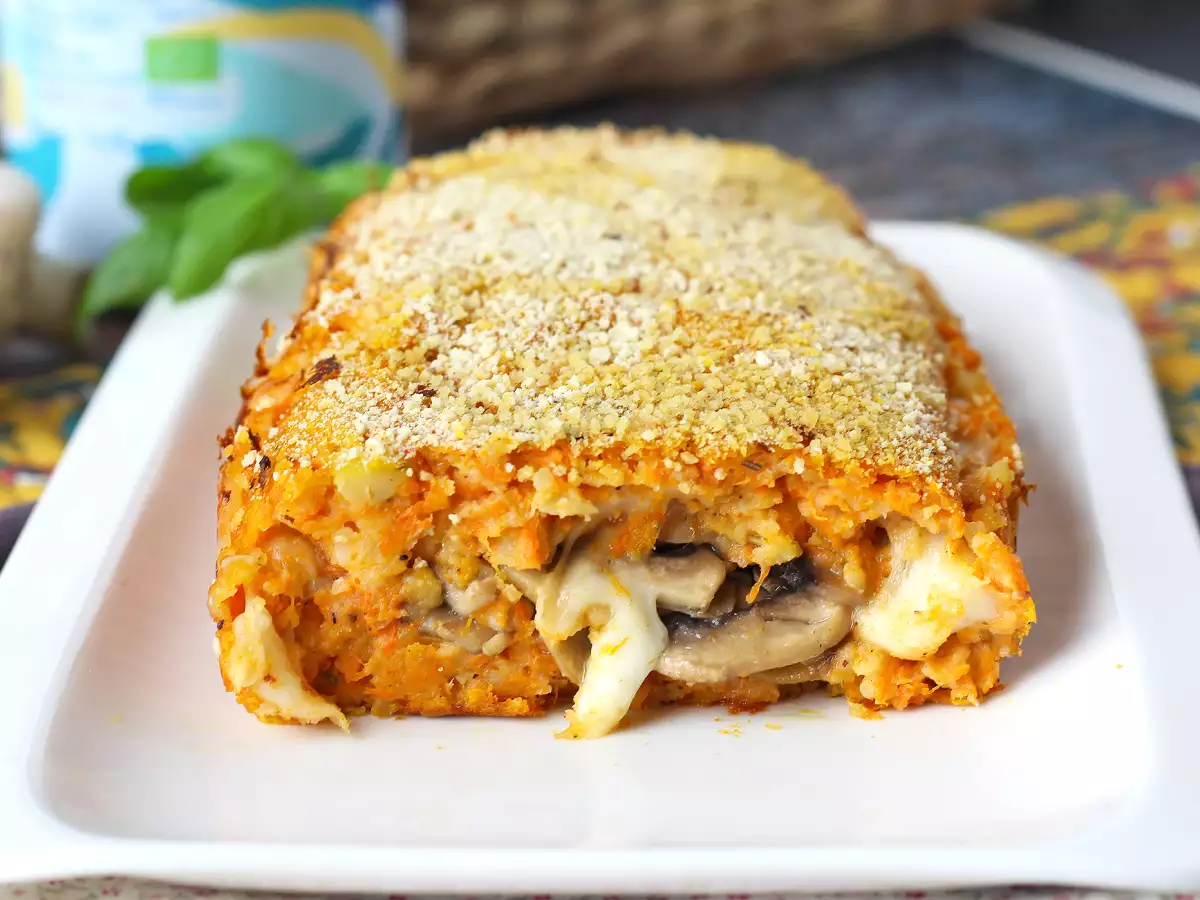 Pompoengehaktbrood met champignons en smeuïge scamorza: een lekker en eenvoudig ovengerecht - foto 3