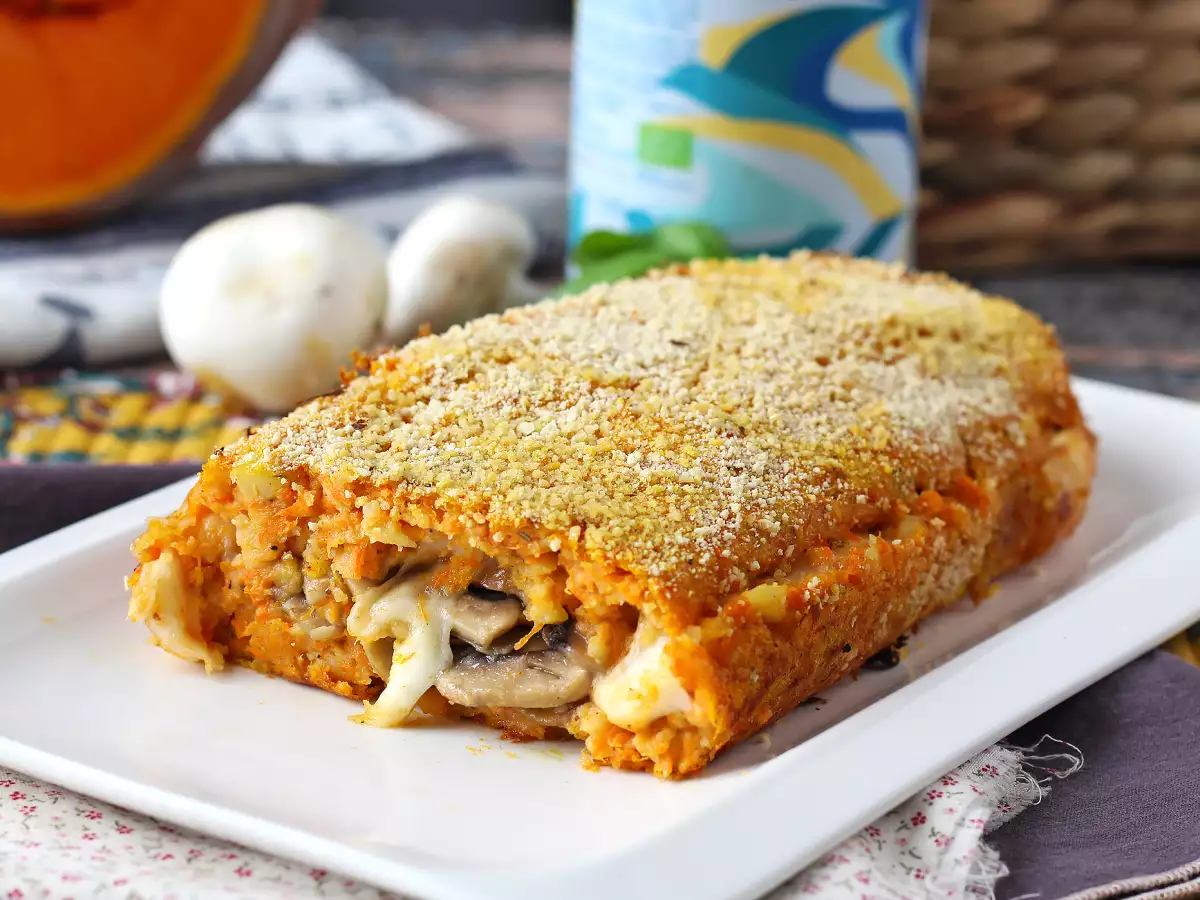 Pompoengehaktbrood met champignons en smeuïge scamorza: een lekker en eenvoudig ovengerecht - foto 4