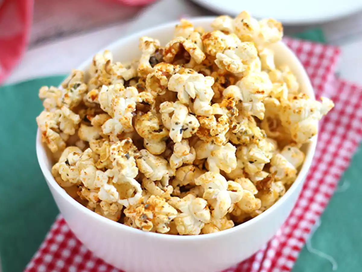 Popcorn met pizzasmaak