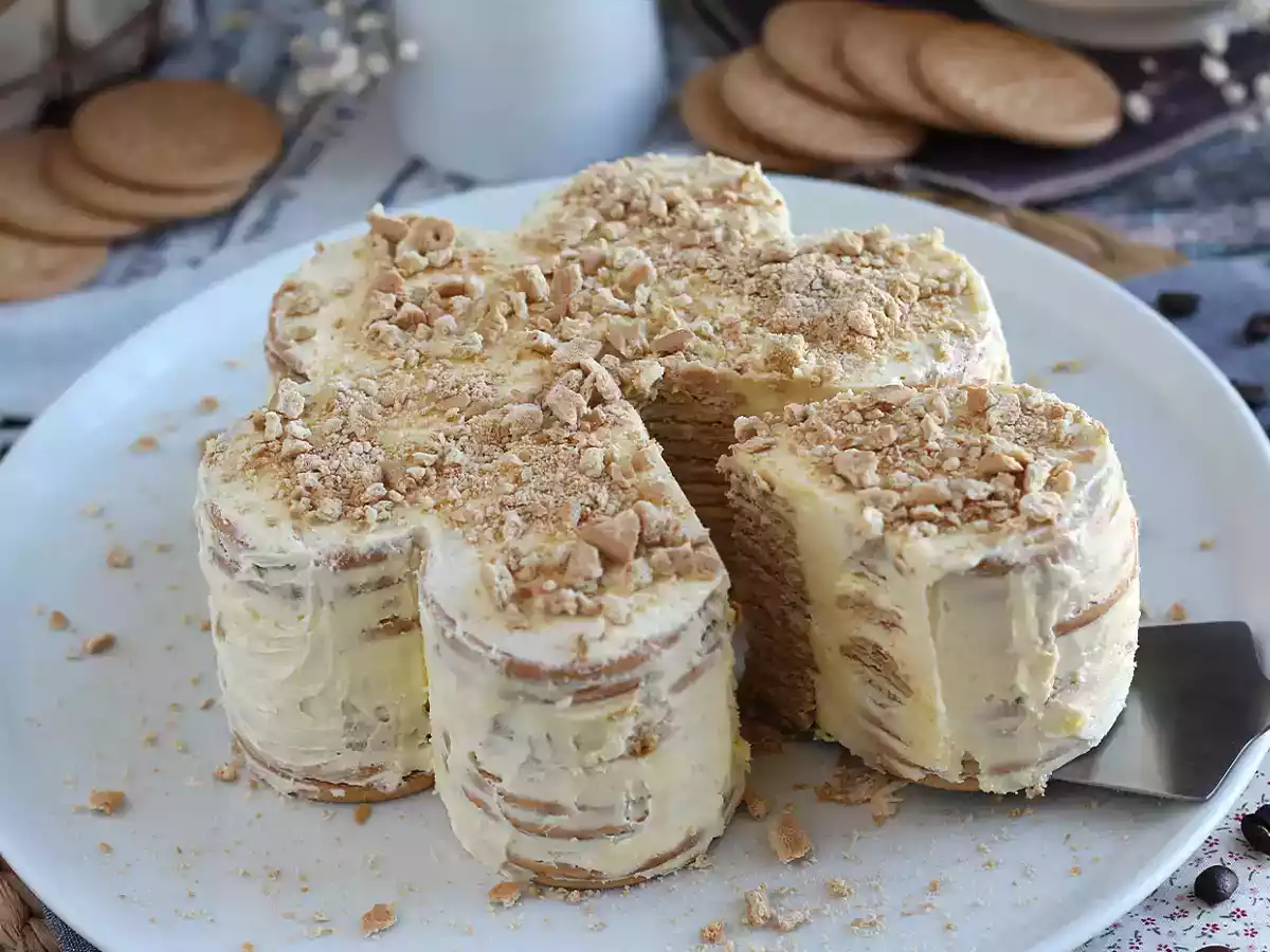 Portugese koekjestaart, bolo de bolacha