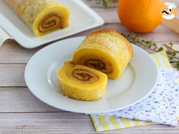 Portugese sinaasappelrolcake - Torta de laranja