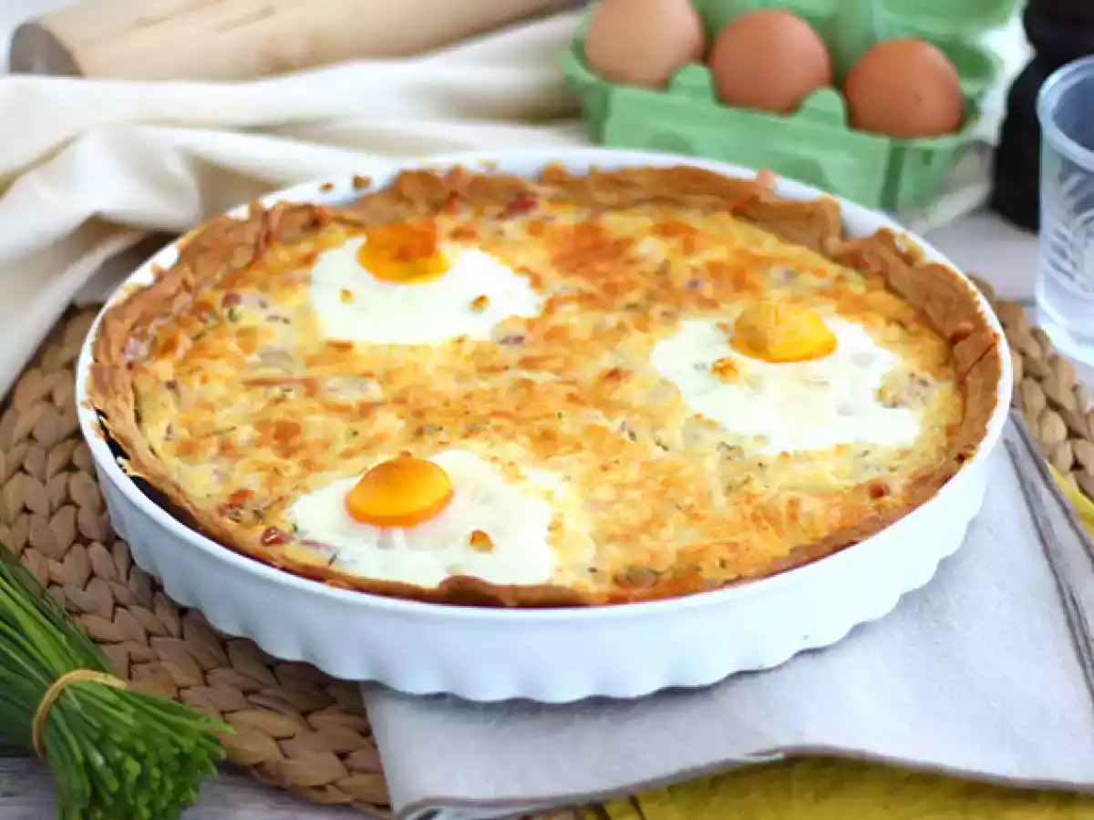 Quiche met ei en ham - foto 2