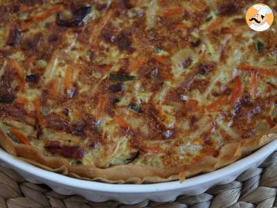 Quiche met groenten en spek waar iedereen dol op is! - foto 3