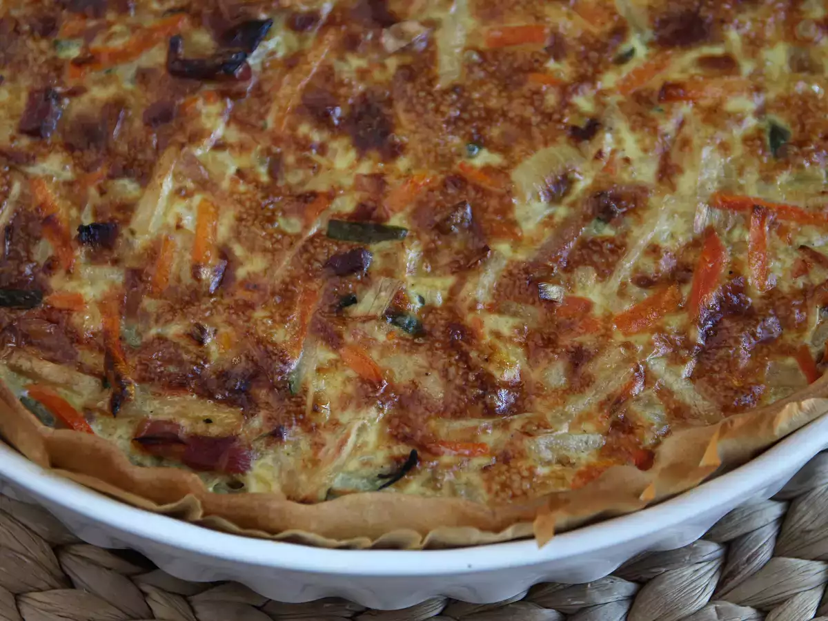 Quiche met groenten en spekjes: een favoriet bij iedereen! - foto 3