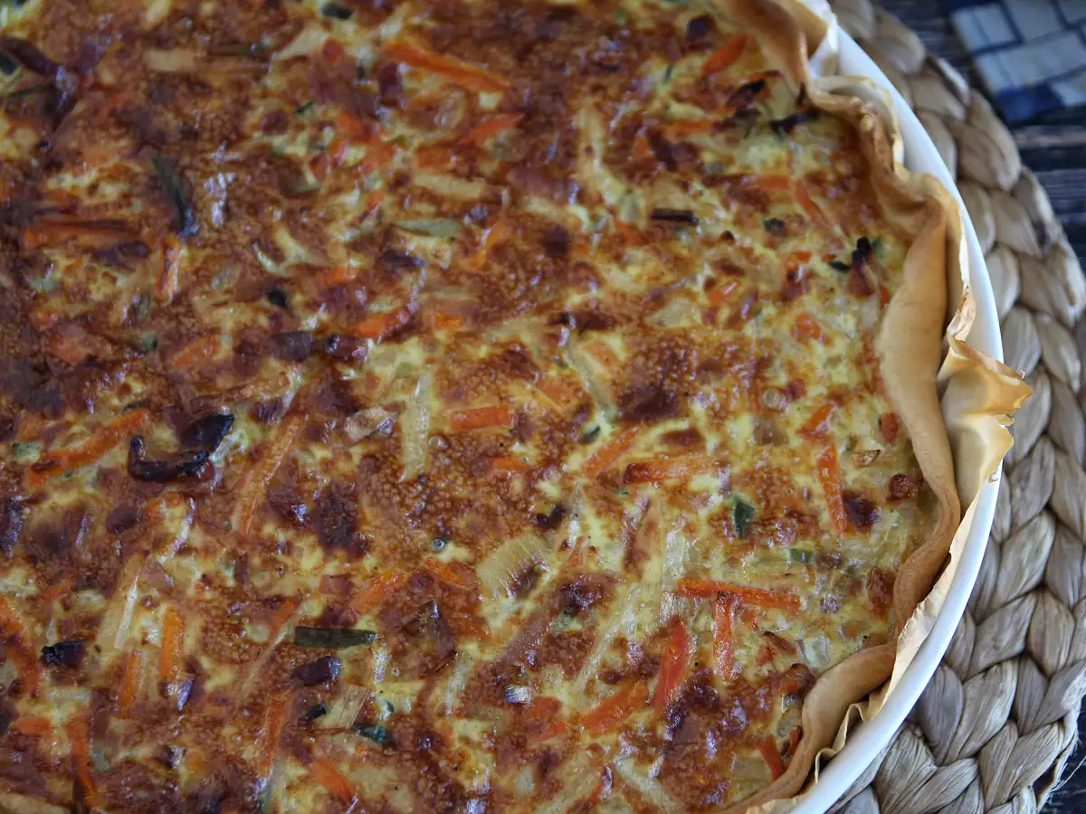 Quiche met groenten en spekjes: een favoriet bij iedereen! - foto 4