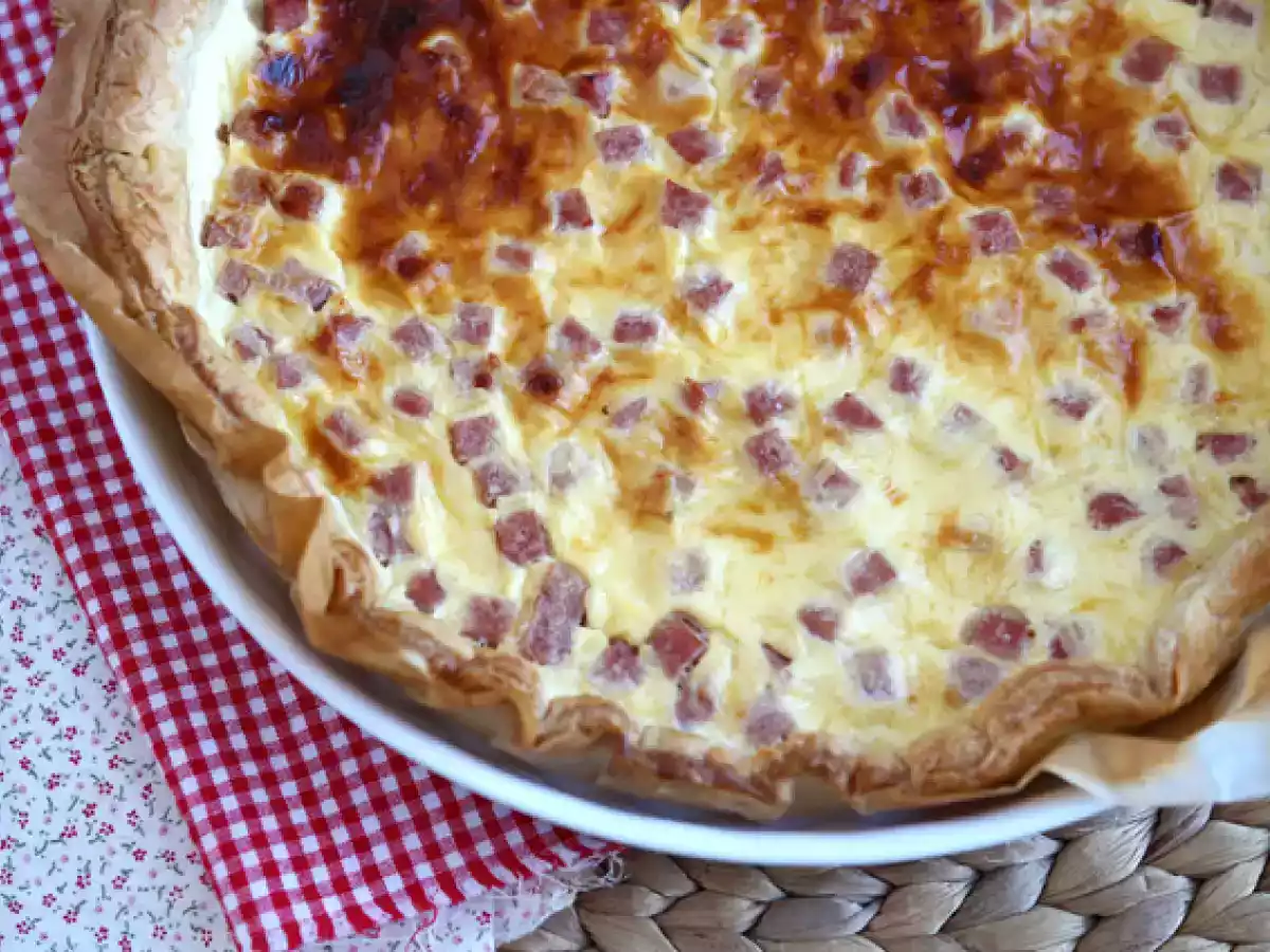 Quiche met magere ham, kaas en yoghurt! - foto 2