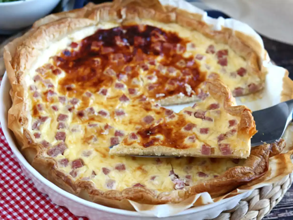 Quiche met magere ham, kaas en yoghurt! - foto 3